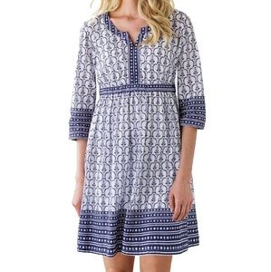 Empire dress in stretch jersey knit by Ellos